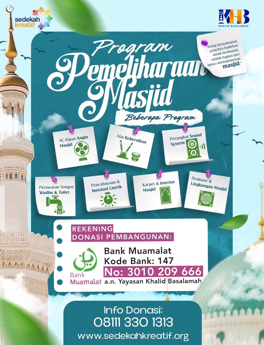 PEMELIHARAAN MASJID PRODUKTIF