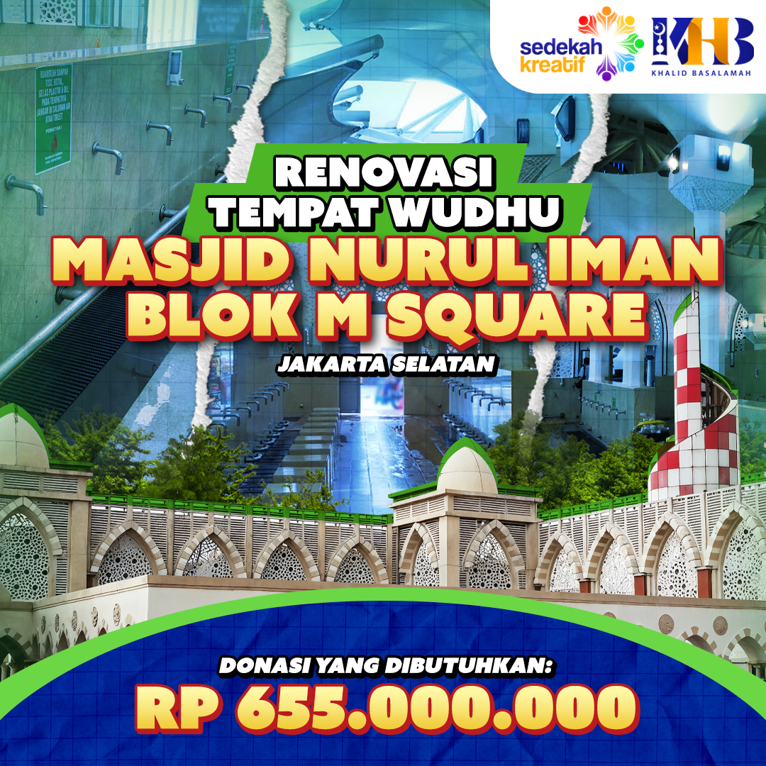 RENOVASI TEMPAT WUDHU MASJID NURUL IMAN BLOK M SQUARE